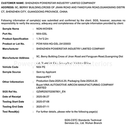 Auditing & certification-NON-WOVEN